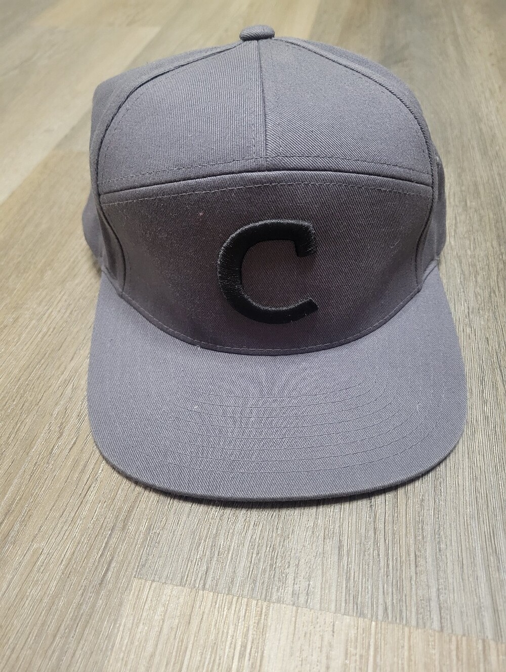 cotopaxi Gray Snapback Hat with Black 'C' Patch